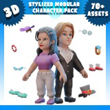 Icon of the asset:Stylized Modular Character pack