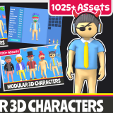 Icon of the asset:Modular 3D Characters
