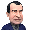 Icon of the asset:Richard Nixon caricature