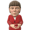 Icon of the asset:Angela Merkel caricature