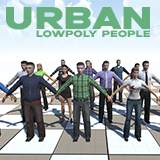 Icon of the asset:Urban Low Poly People