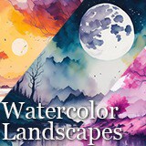 Icon of the asset:Watercolor Landscapes