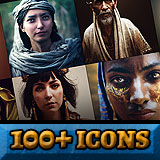 Icon of the asset:Egyptian Icons - People - Fantasy RPG Historical