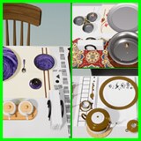 Icon of the asset:Tables, Chairs and Dining Set Pack 1