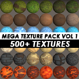 Icon of the asset:500+ Stylized Textures - Mega Pack Vol 1