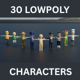 Icon of the asset:30 HYPERCASUAL CHARACTERS