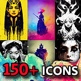Icon of the asset:Paint Drip Icons - Characters 2 - Fantasy RPG