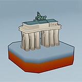 Icon of the asset:Cartoon World Landmarks Low Poly: Brandenburg Gate