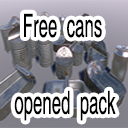 Icon of the asset:Free cans opened pack