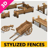 Icon of the asset:Wooden Fences: Medieval Stylized Modular Pack