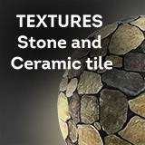 Texture stone and ceramic tile