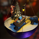Icon of the asset:Christmas tree decoration Santa and Bear