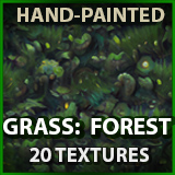 Icon of the asset:Grass Forest Floor: 20 Textures (Hand-painted, Seamless + Tileable)