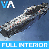 Icon of the asset:Spaceship with Full Interior: Fenris Frigate