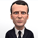 Icon of the asset:Emmenuel Macaroni stylized 3D character