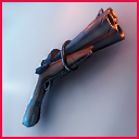 Icon of the asset:Stylized Tri-Revolver