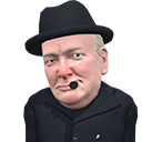 Icon of the asset:Winston Churchill caricature