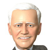 Icon of the asset:Joe Biden stylized 3D caricature