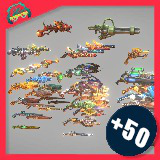 Icon of the asset:Cartoon Fantasy Guns (+50)