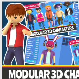 Icon of the asset:Modular 3D City Characters Pack