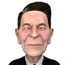 Icon of the asset:Ronald Reagan caricature